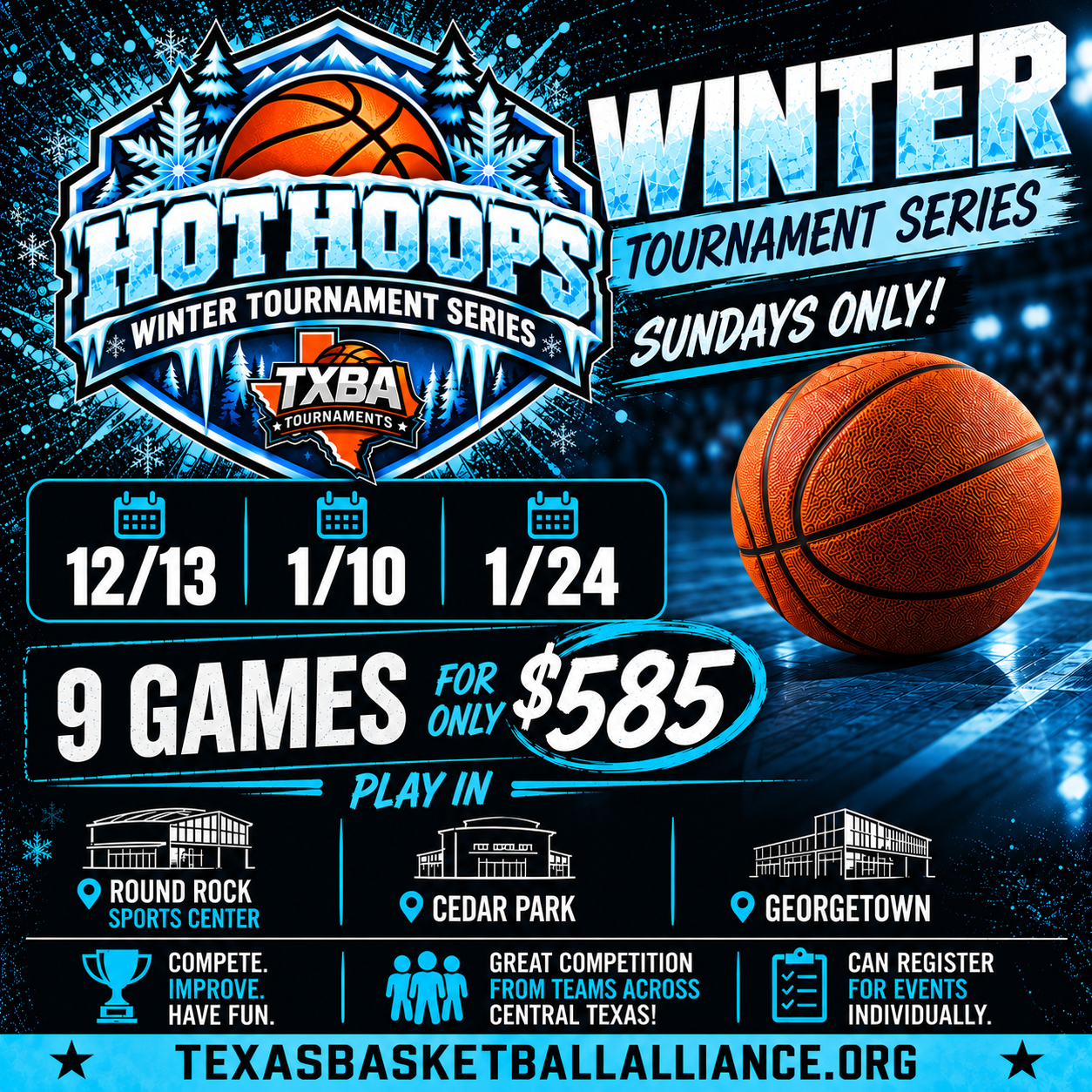 HOT Hoops Winter Tournament Series details